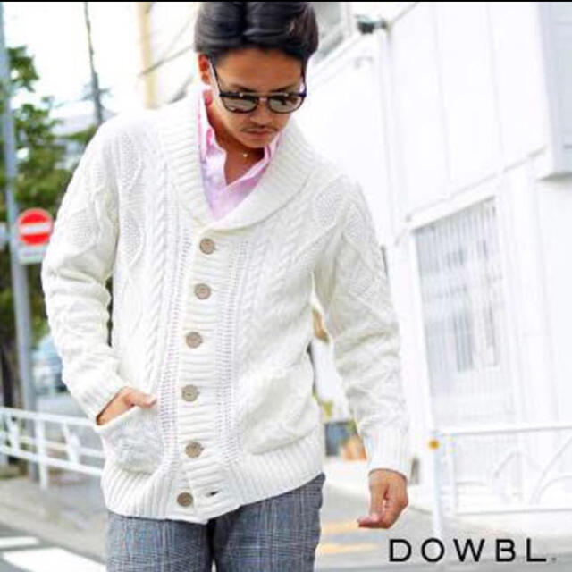 DOWBL(ダブル)のDOWBL ニット カーディガン 42 メンズのトップス(カーディガン)の商品写真