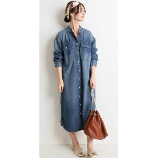 スローブイエナ(SLOBE IENA)のSLOBE IENA　LE DENIM ロングワンピース　新品(ロングワンピース/マキシワンピース)