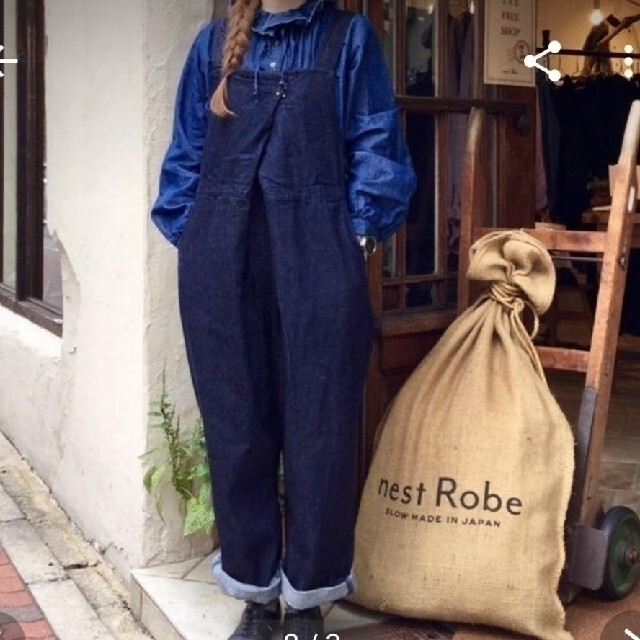 nest Robe - ネストローブ♡フロントホックデニムサロペットの通販 by