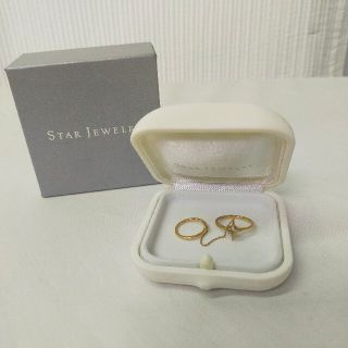 スタージュエリー(STAR JEWELRY)のk10 STAR JEWELRY  double chain ring リング(リング(指輪))