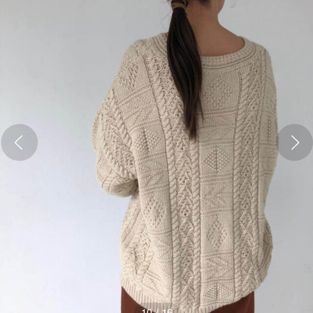 TODAYFUL - ☆美品☆TODAYFUL Vintage Aran Knit エクリュの通販 by ...