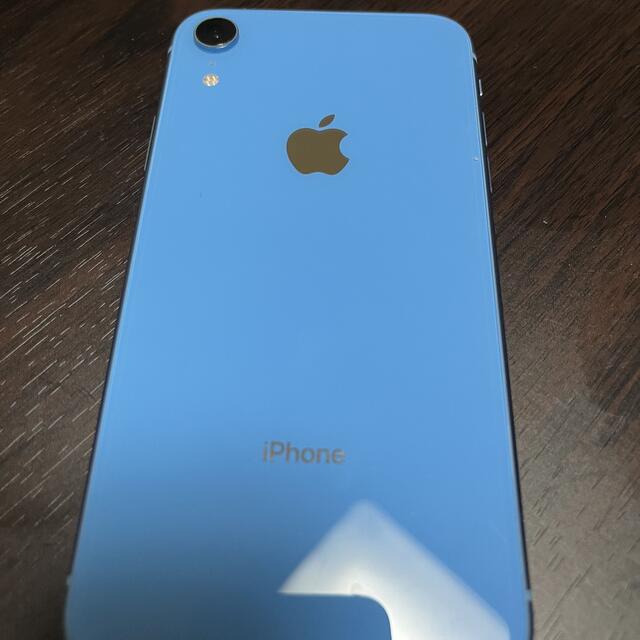 iPhone XR Blue 64 GB SIMフリー 水色 電池93% ケース