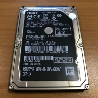 正常品 HGST 2.5インチ HDD 1TB 17259時間(41) (PCパーツ)