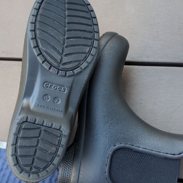 crocs(クロックス)のクロックス　長靴レインブーツ　23cm　黒 レディースの靴/シューズ(レインブーツ/長靴)の商品写真