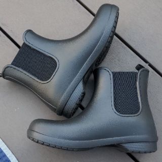 クロックス(crocs)のクロックス　長靴レインブーツ　23cm　黒(レインブーツ/長靴)