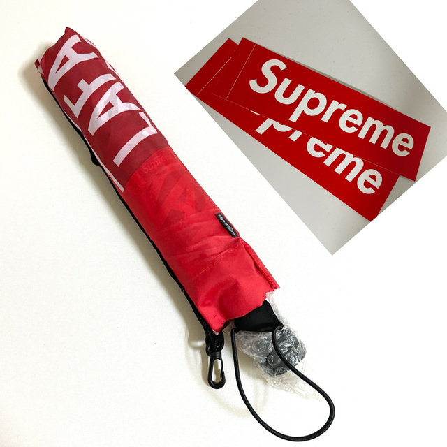 【新品】supreme 折りたたみ傘 レッド