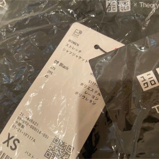 ユニクロ(UNIQLO)の送料無料 新品タグ付 ユニクロ theory ストレッチシャツジャケット XS(シャツ/ブラウス(長袖/七分))