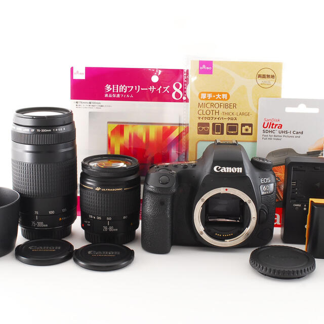 在庫僅少】 EOS 極上品キャノン Canon - Canon 6D II標準&望遠レンズ