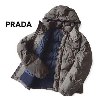 プラダ(PRADA)のなお様専用　PRADAプラダ　メンズ 三角プレート　フード付きダウンジャケット(ダウンジャケット)