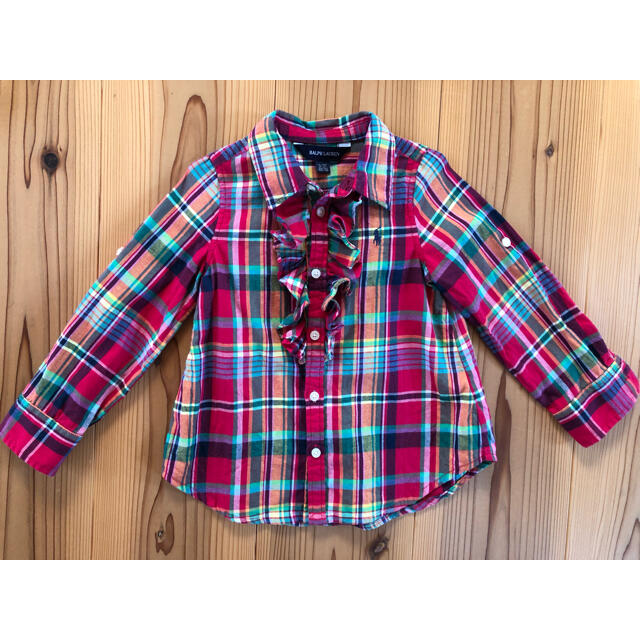 Ralph Lauren(ラルフローレン)のラルフローレン　長袖　シャツ　100 キッズ/ベビー/マタニティのキッズ服女の子用(90cm~)(Tシャツ/カットソー)の商品写真