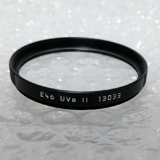 スマホ/家電/カメラLeica UVA II フィルター E46 ブラック