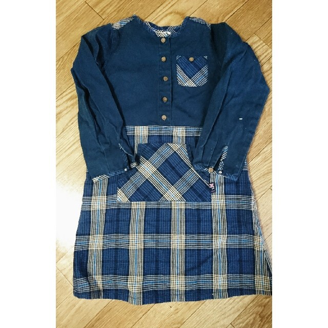 purely yoursワンピースsize130 キッズ/ベビー/マタニティのキッズ服女の子用(90cm~)(ワンピース)の商品写真