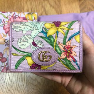 グッチ(Gucci)の日本限定 グッチ GUCCI 二つ折り財布 フローラ パープル(財布)