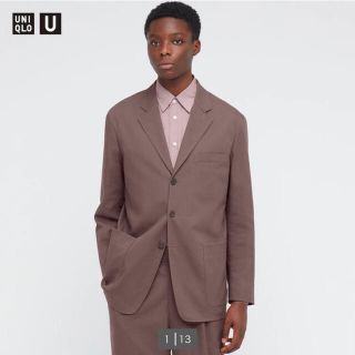 UNIQLO - UNIQLO リラックスフィットテーラードジャケット S ダーク