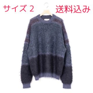 サンシー(SUNSEA)のyoke 21aw Rothko Border Crew Neck ニット(ニット/セーター)