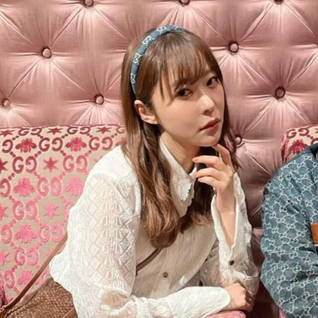 GUCCI デニムカチューシャ- GUCCI デニムカチューシャ-