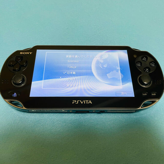 ☆画面傷無し☆PS Vita PCH-1100 クリスタルブラック 動作確認済みエンタメ/ホビー