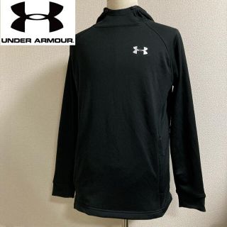 アンダーアーマー(UNDER ARMOUR)のアンダーアーマー◆プルオーバー パーカー 薄手◆ブラック Mサイズ(パーカー)