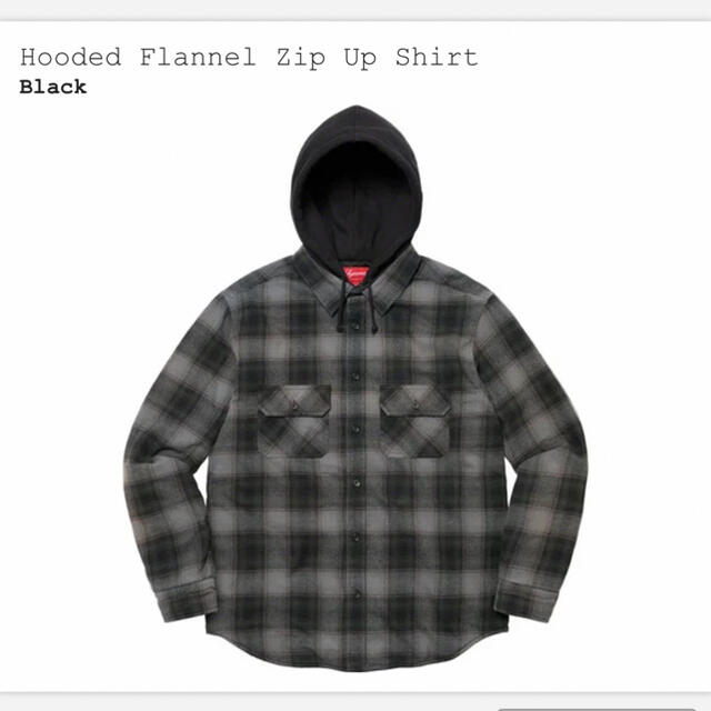 パーカーsupreme hooded flannel zip up shirt