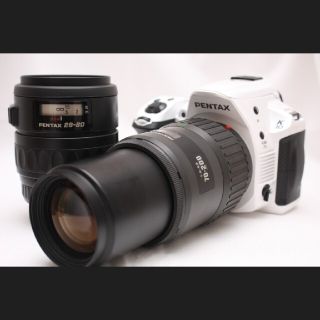 ペンタックス(PENTAX)のショット極少!!ペンタックス Pentax K-30 Wレンズセット ホワイト(デジタル一眼)