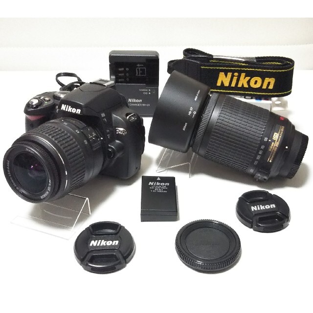 NikonD40標準ズームNikon D40 ダブルズーム シャッター数1713回！