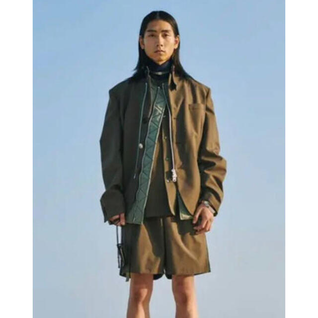 sacai 21ss Suiting x MA-1 ジャケット サイズ1