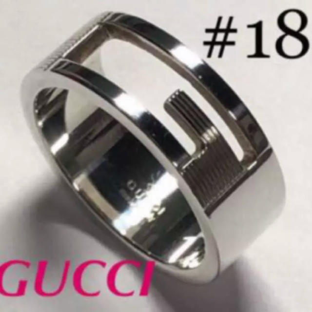 Gucci(グッチ)のGUCCI 指輪 18号 シルバーリング メンズのアクセサリー(リング(指輪))の商品写真