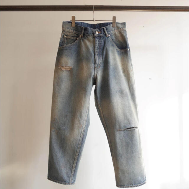 1使用状況ancellm 5P SELVEDGE DENIM PANTS USED 1