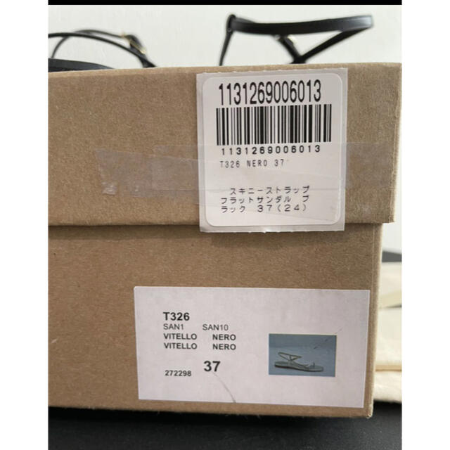 新品 2021SS BRENTA ブレンタ スキニーストラップフラットサンダル 4