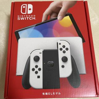 ニンテンドウ(任天堂)の【未開封】新型スイッチ　Nintendo Switch本体 有機EL ホワイト(家庭用ゲーム機本体)