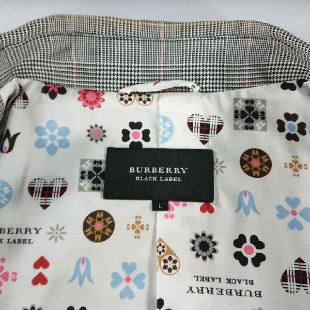 BURBERRY BLACK LABEL(バーバリーブラックレーベル)のバーバリー ブラックレーベル モノグラム スプリング コート L グレンチェック メンズのジャケット/アウター(トレンチコート)の商品写真