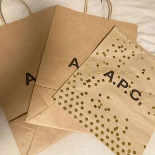 アーペーセー(A.P.C)のアーペーセー　ショップ袋　ショッパー　ギフト　プレゼント　3点(ショップ袋)