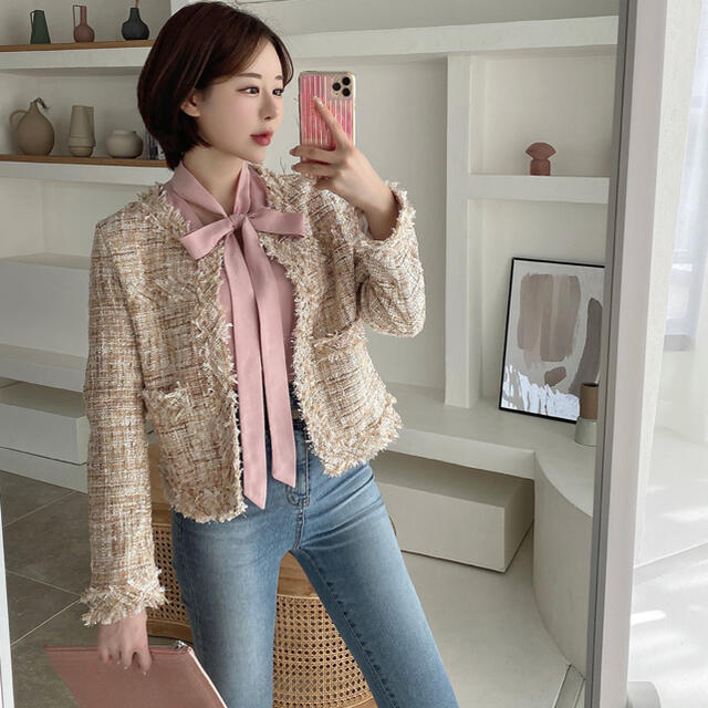 qung classic tweed jacket