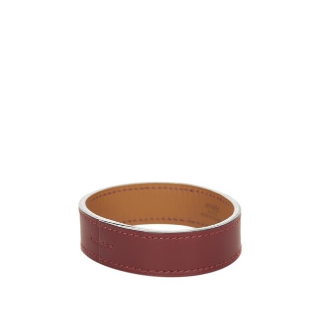 美品 エルメス プールトゥール バングル レザー ブレスレット