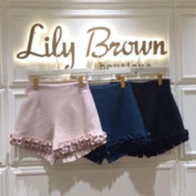 Lily Brown(リリーブラウン)のlilybrown♡タックフリルパンツ レディースのパンツ(ショートパンツ)の商品写真
