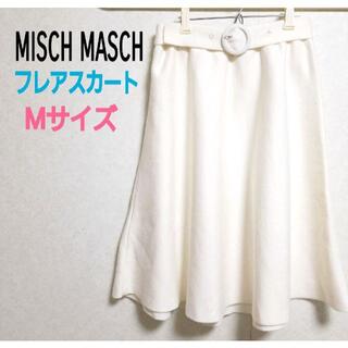 ミッシュマッシュ(MISCH MASCH)のミッシュマッシュ/フレアスカート/ホワイト/白/デート服/清楚/お嬢様/膝丈(ひざ丈スカート)