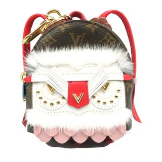 ルイヴィトン(LOUIS VUITTON)の未使用 ルイヴィトン ビジューサック ワイルド パペット バッグチャーム モノグラム 0163【中古】LOUIS VUITTON(キーホルダー)