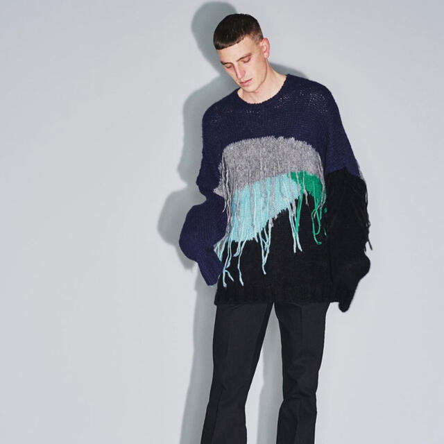 Jieda(ジエダ)のjieda ジエダ　20AW panel over knit メンズのトップス(ニット/セーター)の商品写真