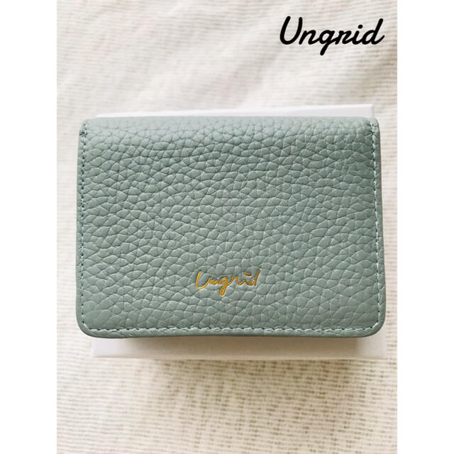 Ungrid(アングリッド)の【ungrid】牛革三つ折り財布　　ブルーグレー レディースのファッション小物(財布)の商品写真