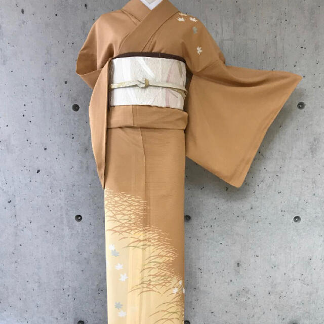 通常在庫品 美品 夏着物 正絹絽金駒刺繍“涼やかに解く輝く船出や