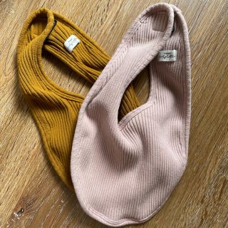 ボンポワン(Bonpoint)のlovely little basics bib ビブ よだれかけ　2枚セット(ベビースタイ/よだれかけ)