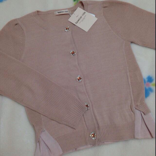 Apuweiser-riche - アプ♡新品タグ付き今季ビジュー釦カーデ