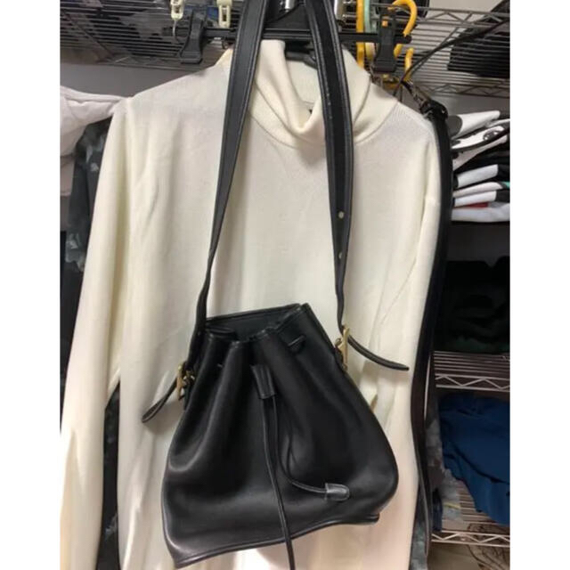 超美品!!オールドコーチ 巾着 ショルダーバッグ ブラック OLD COACH-