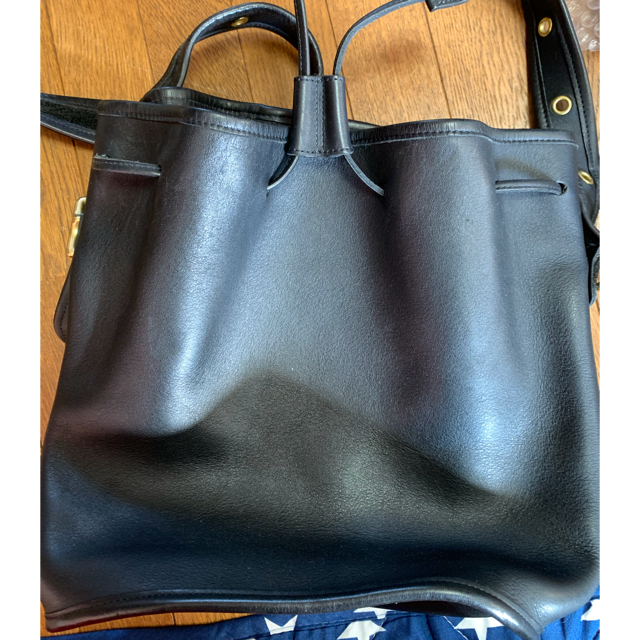 超美品!!オールドコーチ 巾着 ショルダーバッグ ブラック OLD COACH-
