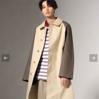 新品正規店 MACKINTOSH ゴム引き 白タグ ネイビー ステンカラーコート