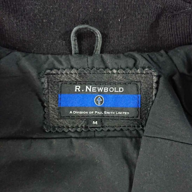 R.NEWBOLD(アールニューボールド)のアール ニューボールド レザー ブルゾン M ブラック 牛革 R.Newbold メンズのジャケット/アウター(レザージャケット)の商品写真