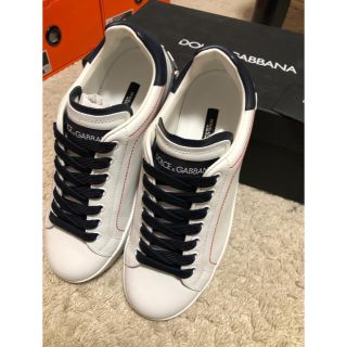 ドルチェアンドガッバーナ(DOLCE&GABBANA)の新品　ドルチェ&ガッバーナ　レザースニーカー39 240.(スニーカー)