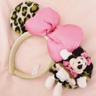 ディズニー(Disney)の♡ディズニーミニーちゃんレオパードカチューシャ♡(キャラクターグッズ)