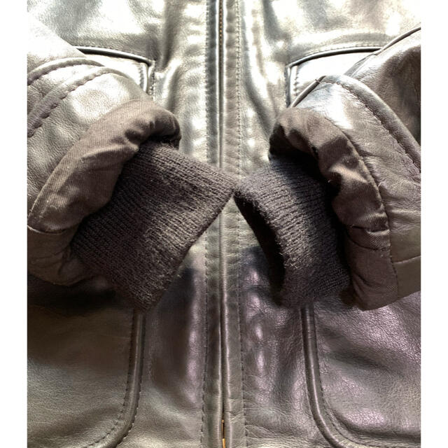 schott(ショット)の【SCHOTT】ライダースジャケット 本革 黒 40 L アメリカ製 美品 メンズのジャケット/アウター(レザージャケット)の商品写真