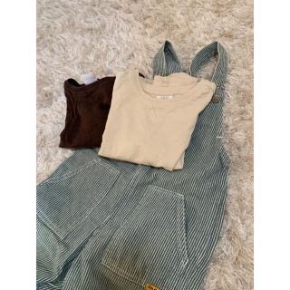 ザラキッズ(ZARA KIDS)のZARA ロンT オーバーオール セット(Tシャツ/カットソー)